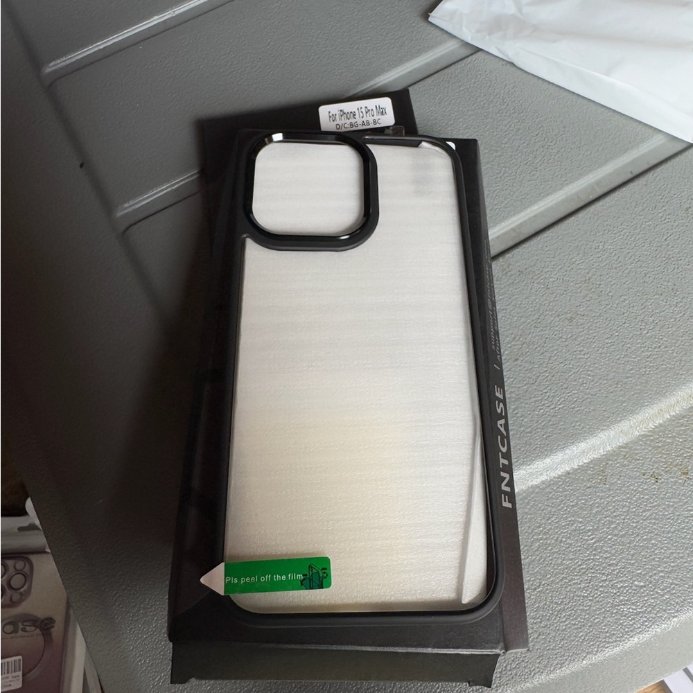 Black Phone Case for iPhone 15 Pro Max